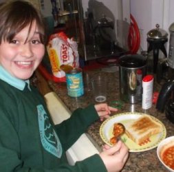 Ellie on her life skills programme