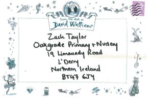 Zach's Letter from David Walliams