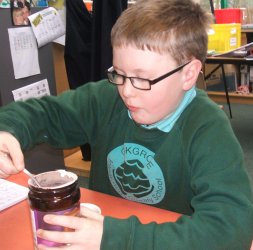 Robert makes hot chocolate