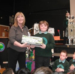 Mrs Coulter and 2nd prize winner-Joshua