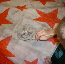 Making our theatre masks