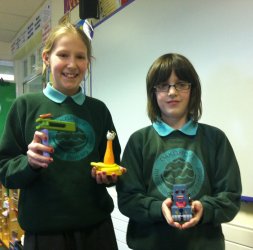 Sophie and Caleb brought in some Victorian style toys