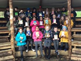 P5B love reading in the park!