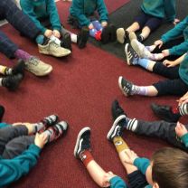 Odd Socks Day in Nursery for Anti-Bullying Week