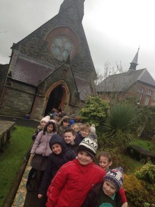 P5 begin church visits with St Augustine's church