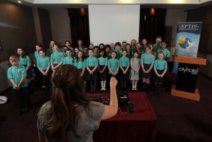 Oakgrove Choir open the APTIS Conference
