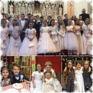 Primary 4 children receive the Sacrament of First Holy Communion