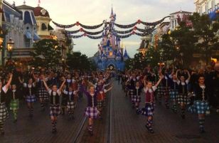 Amy performs in the Disney Parade