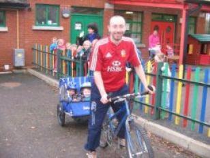 The nursery children were involved in 'bike it' 