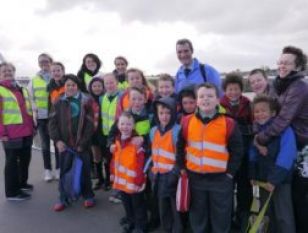 Walk to school cross border challenge