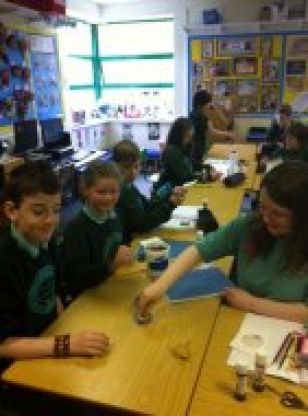 Primary 7 explore Victorian Toys and make spinning tops