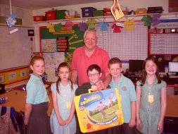 Chance to win a 'swing ball' set from Sainsbury's when you buy fruit from the P5 tuckshop.