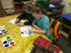Pointillism Paintings of our homes